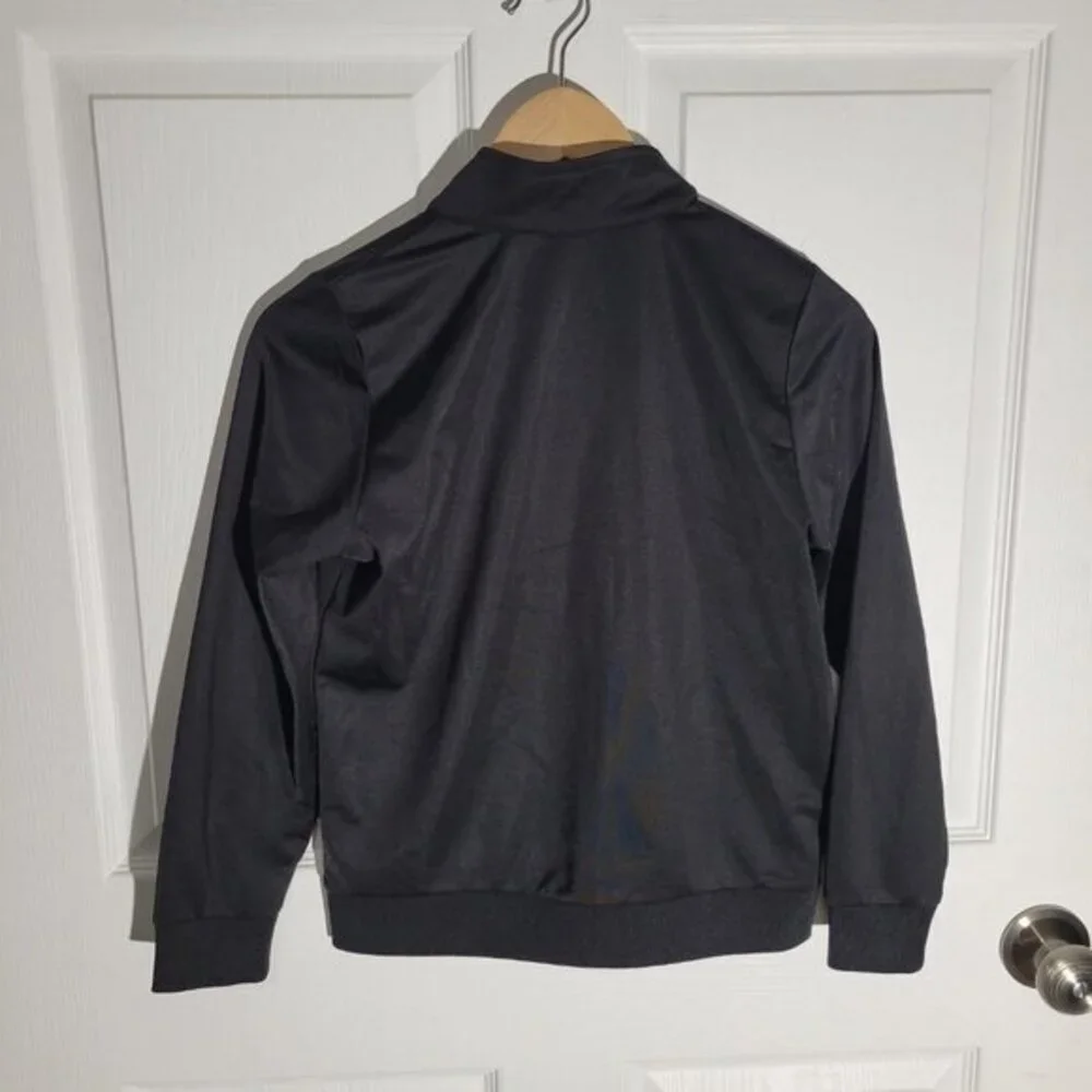 Adidas Zip Up‎ Jacket-Black/Pink-Girls LG 14